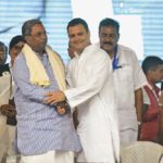 Siddaramaiah with Rahul Gandhi