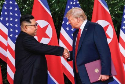 Donald Trump with Kim (Photo: Getty Images)