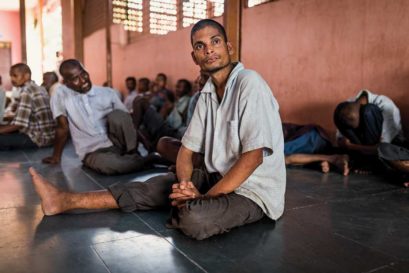 Majju Singh, a victim of lynching at Toopranpet, at Amma Nanna ashram, a shelter for the homeless in Choutuppal. The ashram houses 430 inmates, 30 of them victims of mob attacks over the past few months and 80 from Vijayawada who were deemed at risk and admitted here by police (Photos: Harsha Vadlamani)