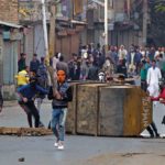 Protestors clash with soldiers in Srinagar after Wani's killing (Photo: AP)