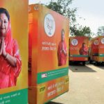 BJP campaign vans in Jaipur