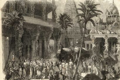 A depiction of Kanchipuram in Tamil Nadu, 1857