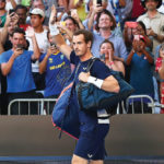 Andy Murray bids farewell to the Australian Open in Melbourne