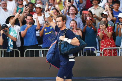 Andy Murray bids farewell to the Australian Open in Melbourne