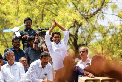 YS Jagan Mohan Reddy, leader of YSR Congress Party, in Pulivendula, YSR-Kadapa district