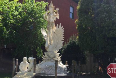 A statue of Saraswati, the Indian Goddess of Learning, at Indonesian Embassy, Washington