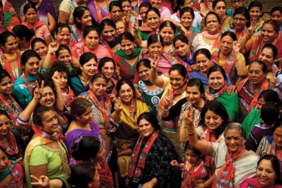 BJP candidate Kirron Kher (centre)