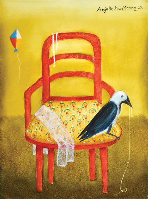 Red Chair by Anjolie Ela Menon