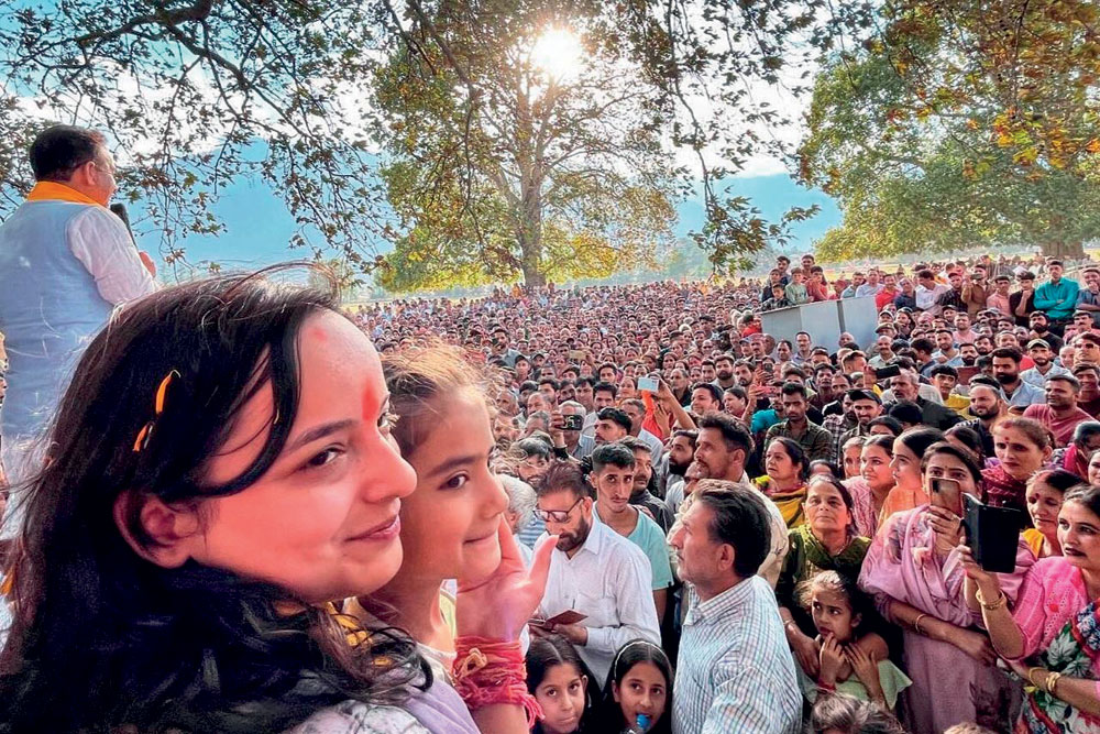 Shagun Parihar, the BJP candidate who won the Kishtwar seat 