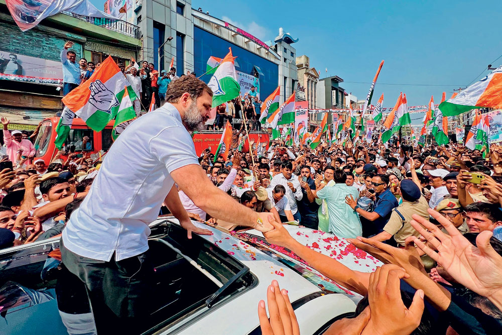 Rahul Gandhi on his Vijay Sankalp Yatra in Haryana