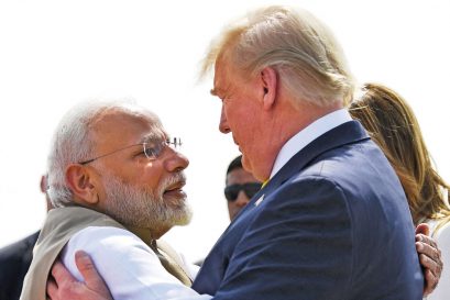 Prime Minister Narendra Modi and then US President Donald Trump in Ahmedabad, February 24, 2020