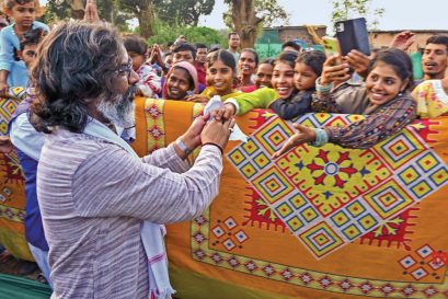 Jharkhand Chief Minister Hemant Soren at an election rally in Khunti, November 2, 2024