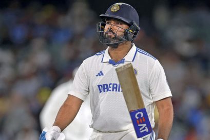 Rohit Sharma after losing his wicket in the second Test against Australia, Adelaide, December 7, 2024