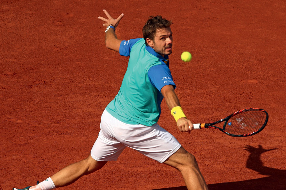 Stan Wawrinka at the French Open final at Roland Garros, June 5, 2017 