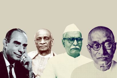 Minoo Masani, Sardar Vallabhbhai Patel, Rajendra Prasad and C Rajagopalachari