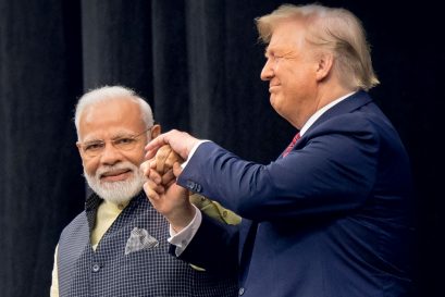 Donald Trump and Prime Minister Narendra Modi in Houston, September 22, 2019