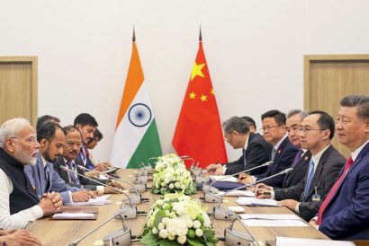 Prime Minister Narendra Modi and Chinese President Xi Jinping at the bilateral meeting in Kazan, Russia, October 23, 2024