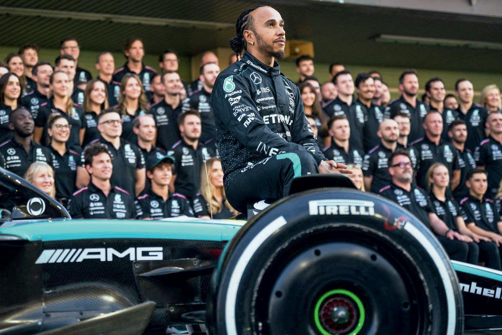 Lewis Hamilton atthe Abu Dhabi Grand Prix, December 5, 2024