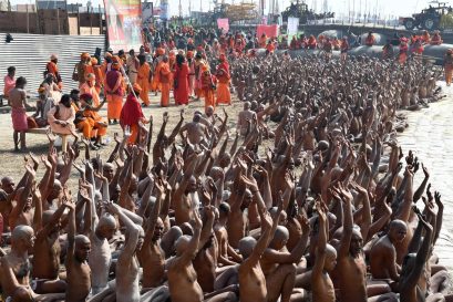 Newly initiated Naga Sadhus, January 18, 2025, Prayagraj