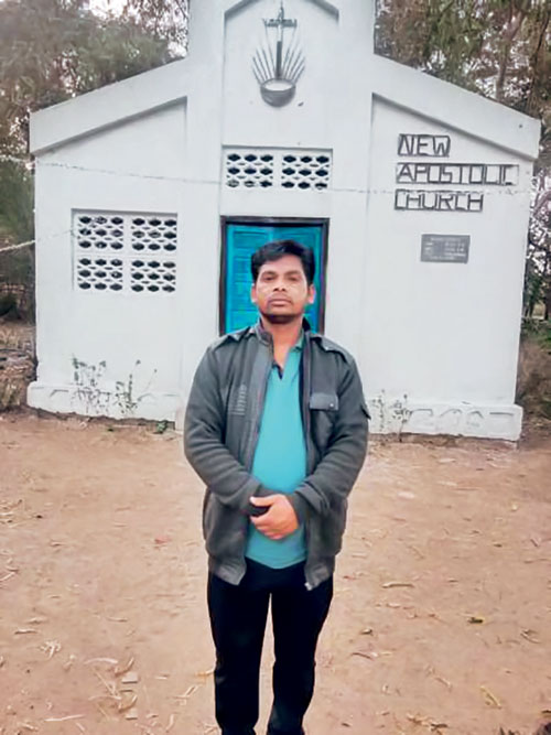 Ramesh Baghel, whose father was refused a burial, Bastar, Chhattisgarh