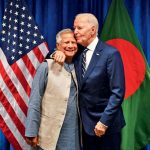 Bangladesh Chief Adviser Muhammad Yunus and then US President Joe Biden, New York, September 24, 2024