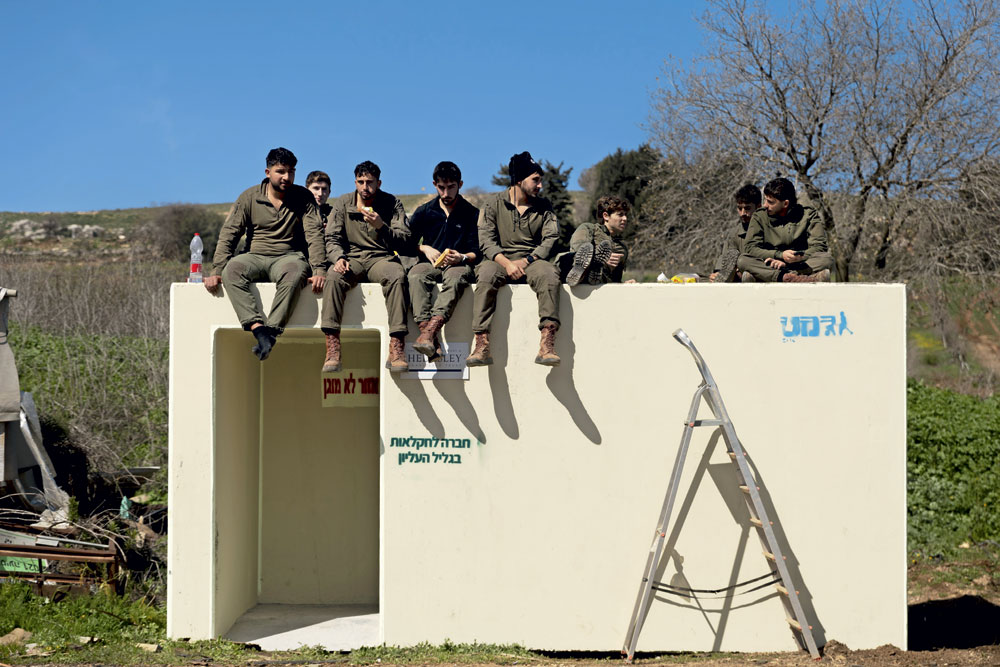 Israeli army troops in Northern Israel, February 18, 2025