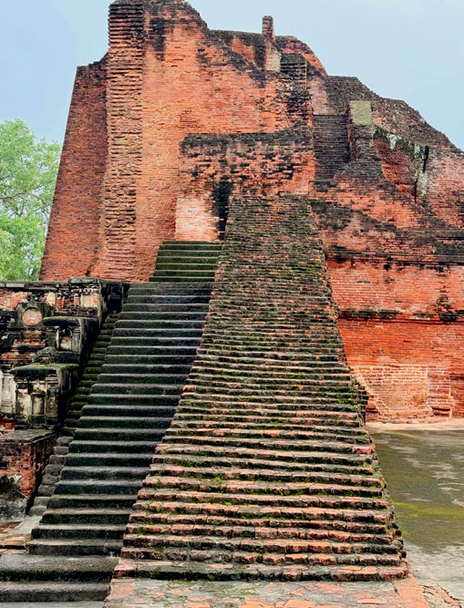 The ruins of Nalanda Mahavihara