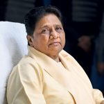 BSP chief Mayawati at the party office in Lucknow