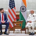 US Vice President JD Vance and Prime Minister Narendra Modi, New Delhi, April 21, 2025