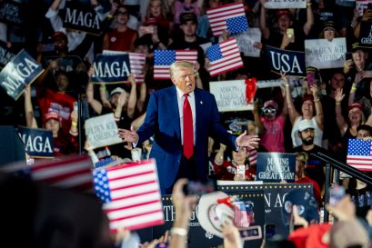 US President Donald Trump at 100th day rally in Warren, Michigan, US, April 29, 2025 (Photo: Getty Images)