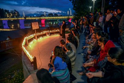 A candlelight vigil for the victims, Srinagar, April 23, 2025
