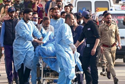 A victim being transported to Anantnag, April 22, 2025
