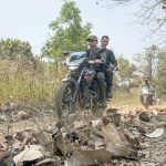 A District Reserve Guard patrol in Dantewada, Chhattisgarh, March 16, 2025