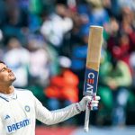 Shubman Gill after his century in a test against England, Dharamshala, March 8, 2024