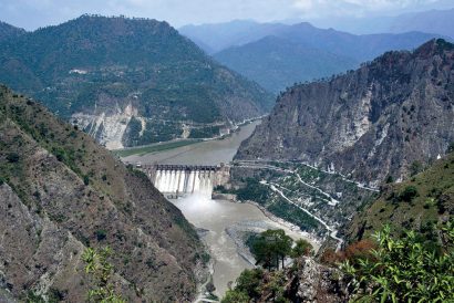 The Salal dam on the Chenab, Reasi, Jammu & Kashmir