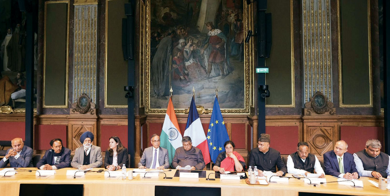 A delegation led by BJP MP Ravi Shankar Prasad in Paris, May 26, 2025 