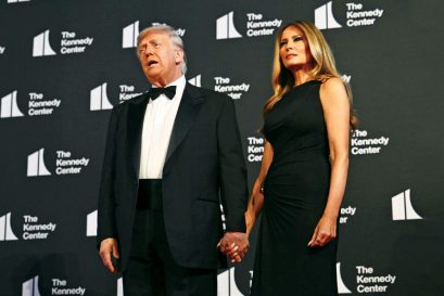 US President Donald Trump and first lady Melania at the Kennedy Center, Washington DC, June 11, 2025