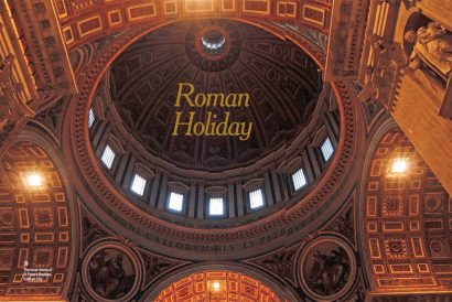 The inner dome of St Peter’s Basilica, Vatican City