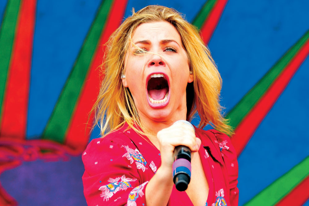 A performer at the festival