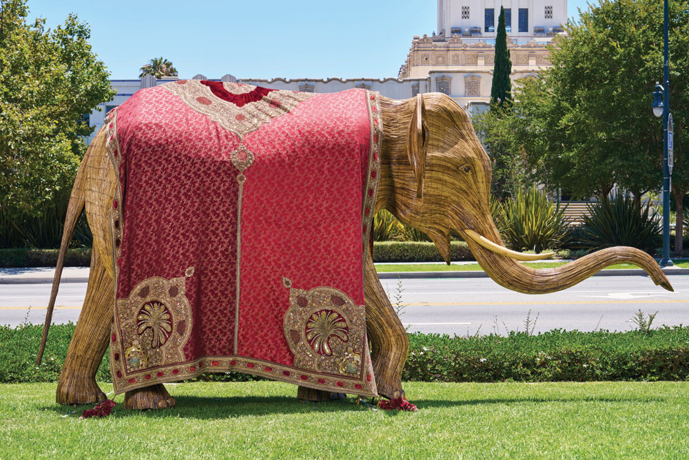 The great elephant migration blanket by Sabyasachi Mukherjee 