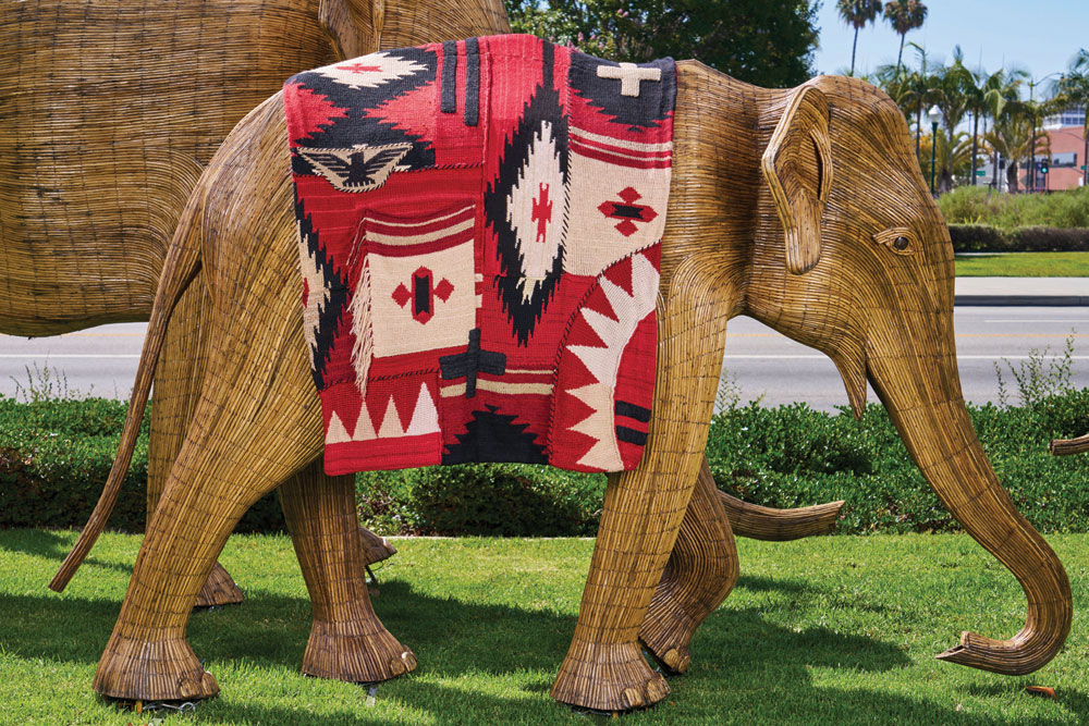 The great elephant migration blanket by Ralph Lauren
