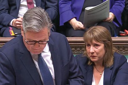Prime Minister Keir Starmer and Chancellor of the Exchequer Rachel Reeves in the House of Commons, July 2, 2025
