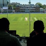 The view from the media box on day 1 of the third test between England and India, Lord’s, London, July 10, 2025