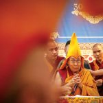 The Dalai Lama attends a prayer ceremony, Dharamshala, June 30, 2025