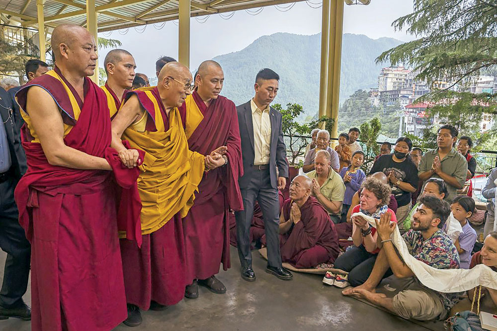 The Dalai Lama meets devotees, June 15, 2025