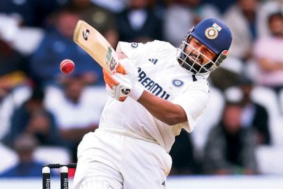 Rishabh Pant in action in the first test against England at Headingley, June 23, 2025