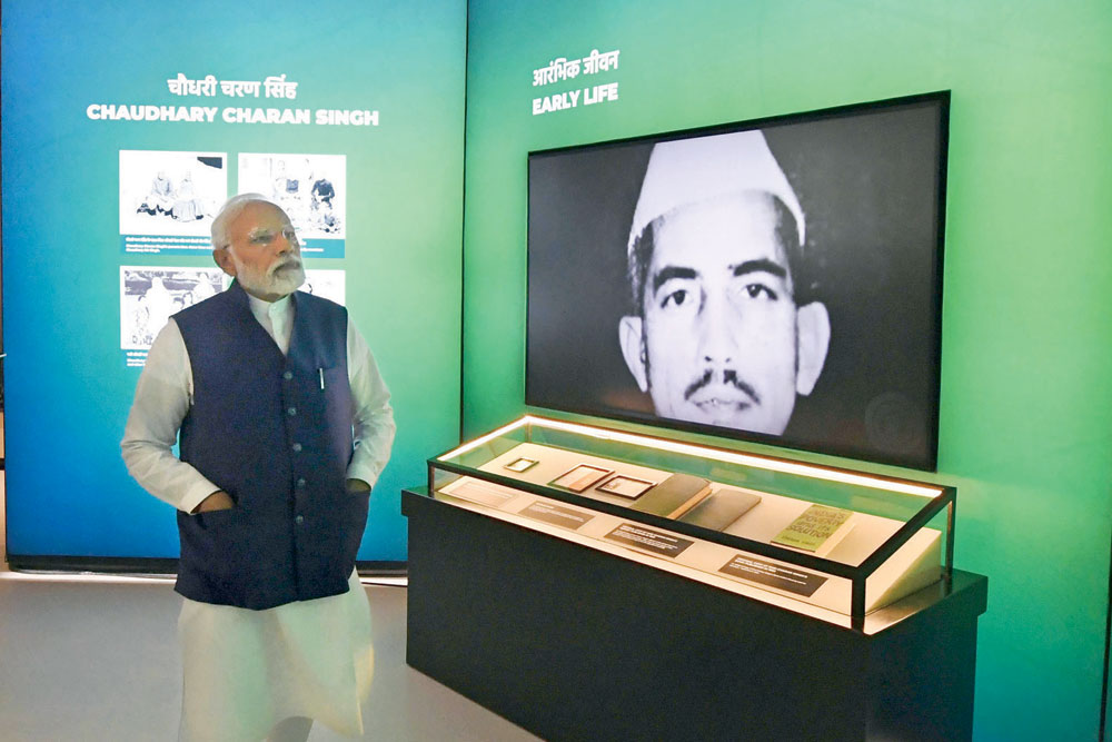 Prime Minister Narendra Modi after the inauguration of the Prime Ministers Museum & Library, April 14, 2022
