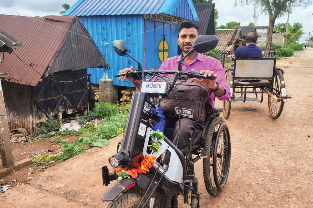 Balailal Maity, a beneficiary of Adani Foundation’s wellness programme