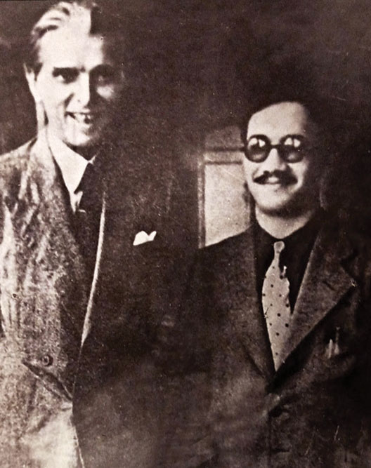 Muhammad Ali Jinnah and the Raja of Mahmudabad, 1937