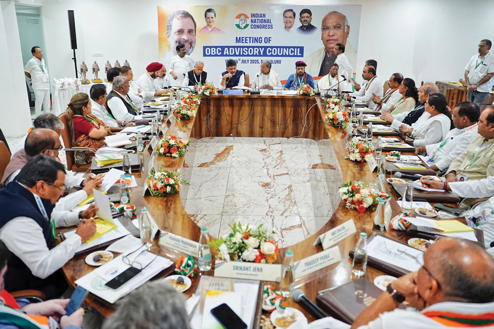 The meeting of Congress’ OBC Advisory Council, Bengaluru, July 15, 2025